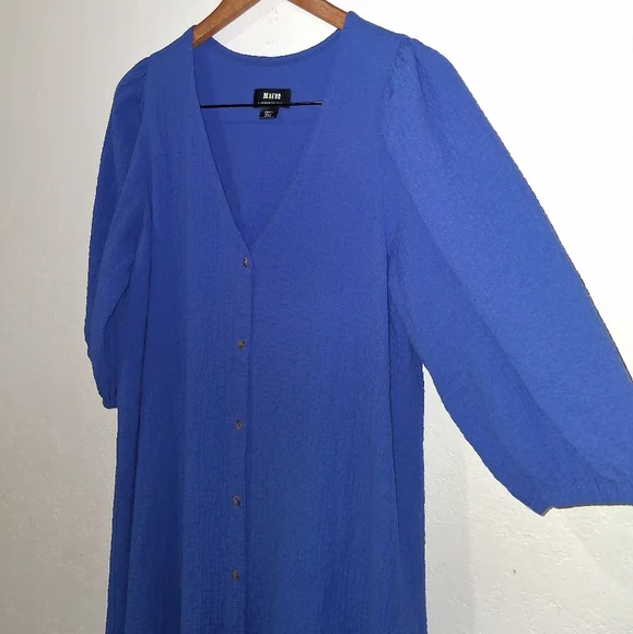 ANTHRO' MAEVE Blue Scarletta Dress - Picture 6 of 8